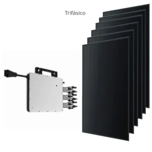 Kit autoconsumo trifásico 2250W com módulos Hyundai